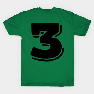 Number 3 three T-Shirt